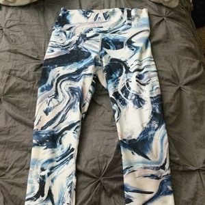 Blue marble leggings